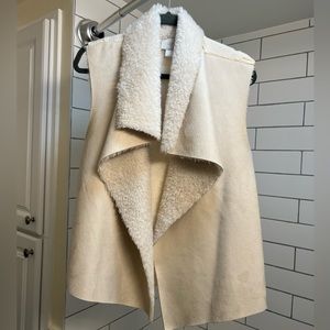 Loft Sherpa, Suede, Knit vest